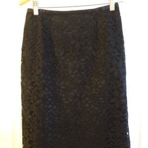 Lace pencil skirt